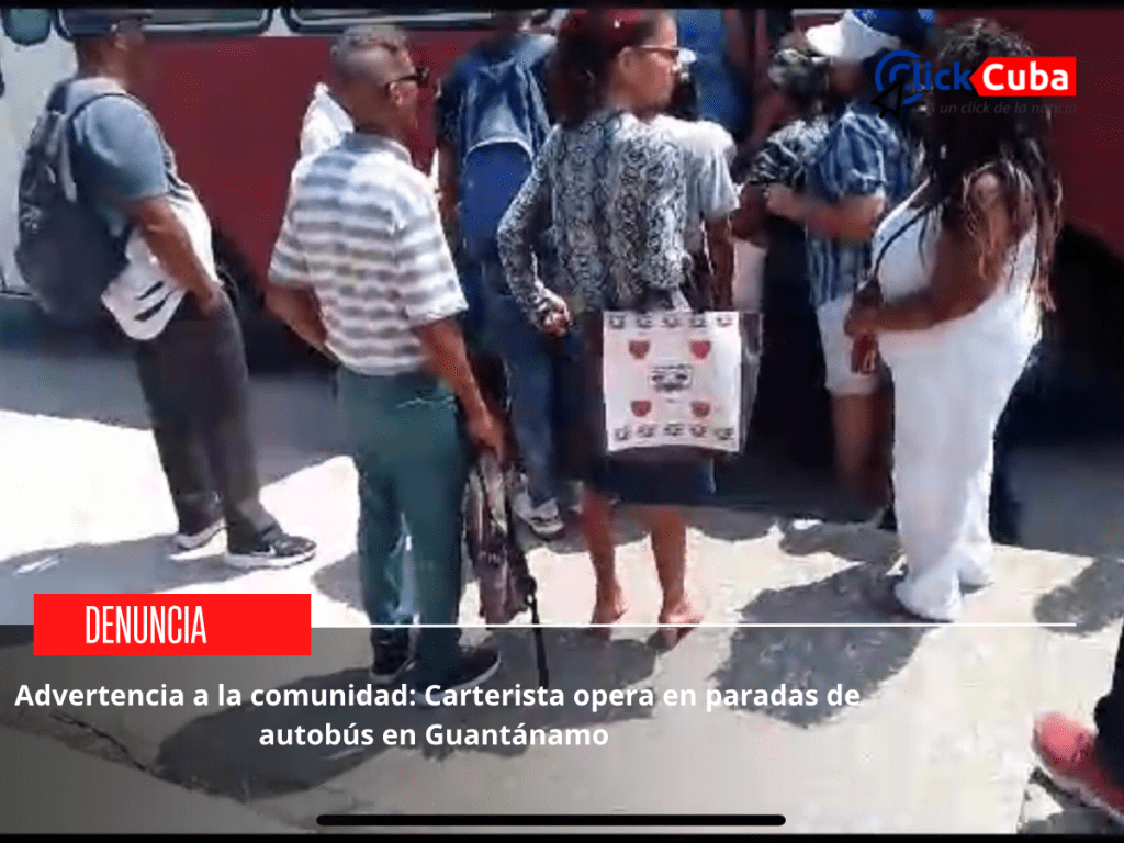 Advertencia a la comunidad: Carterista opera en paradas de autobús en&nbsp;Guantánamo