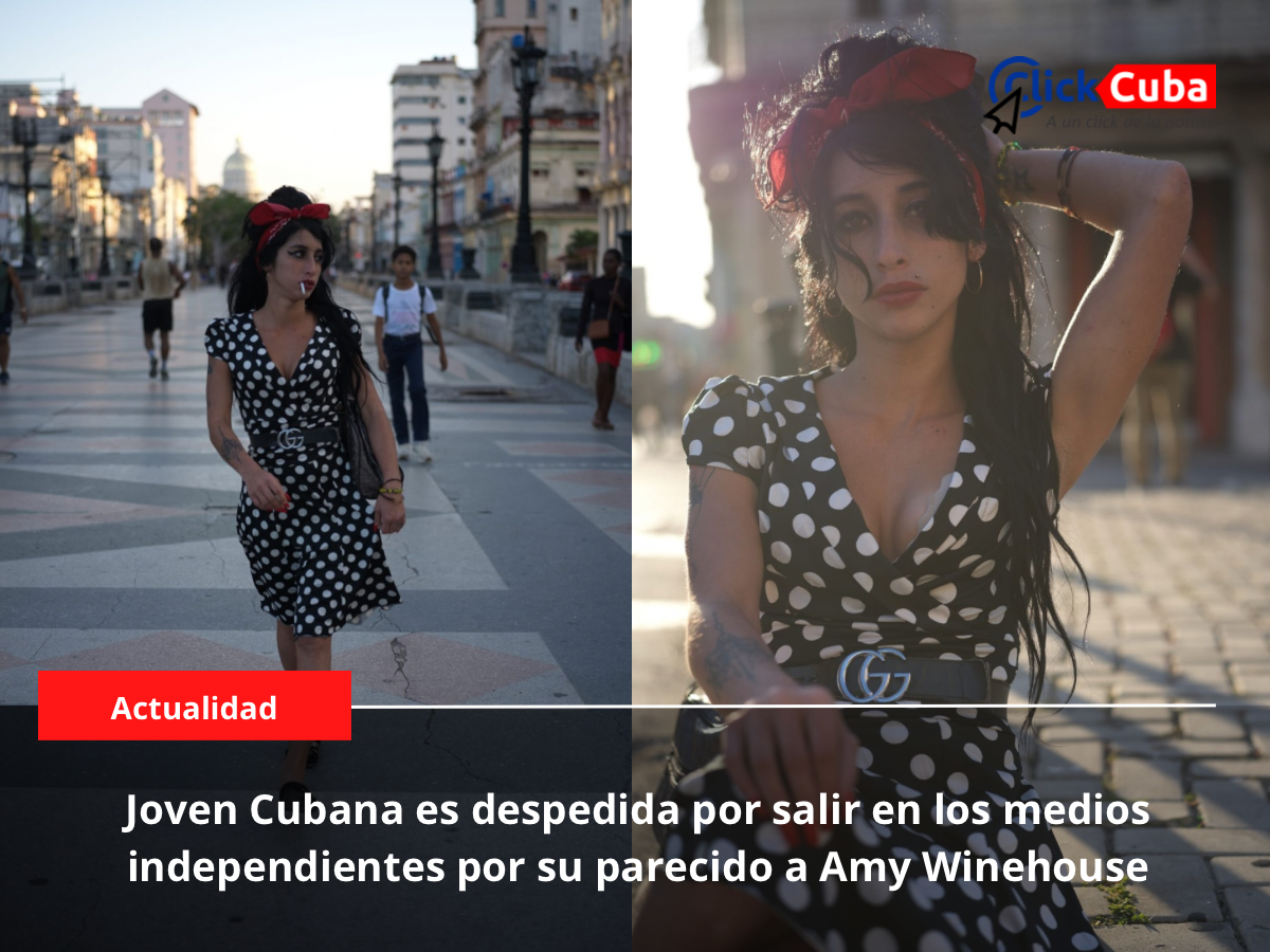 Joven Cubana es despedida por salir en los medios independientes por su parecido a Amy Winehouse