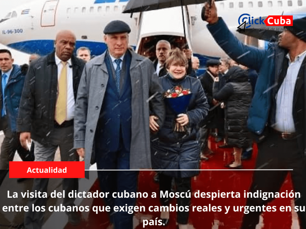 La visita del dictador cubano a Moscú despierta indignación entre los cubanos que exigen cambios reales y urgentes en su&nbsp;país.