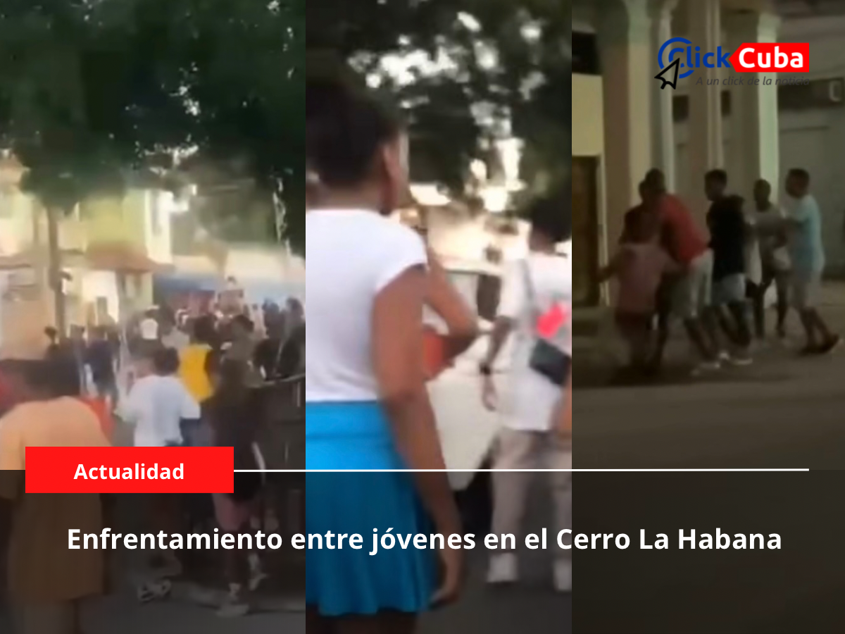 Enfrentamiento entre jóvenes en el Cerro La Habana.