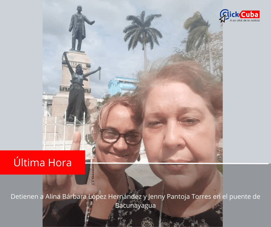 Detienen a Alina Bárbara López Hernández y Jenny Pantoja Torres en el puente de&nbsp;Bacunayagua