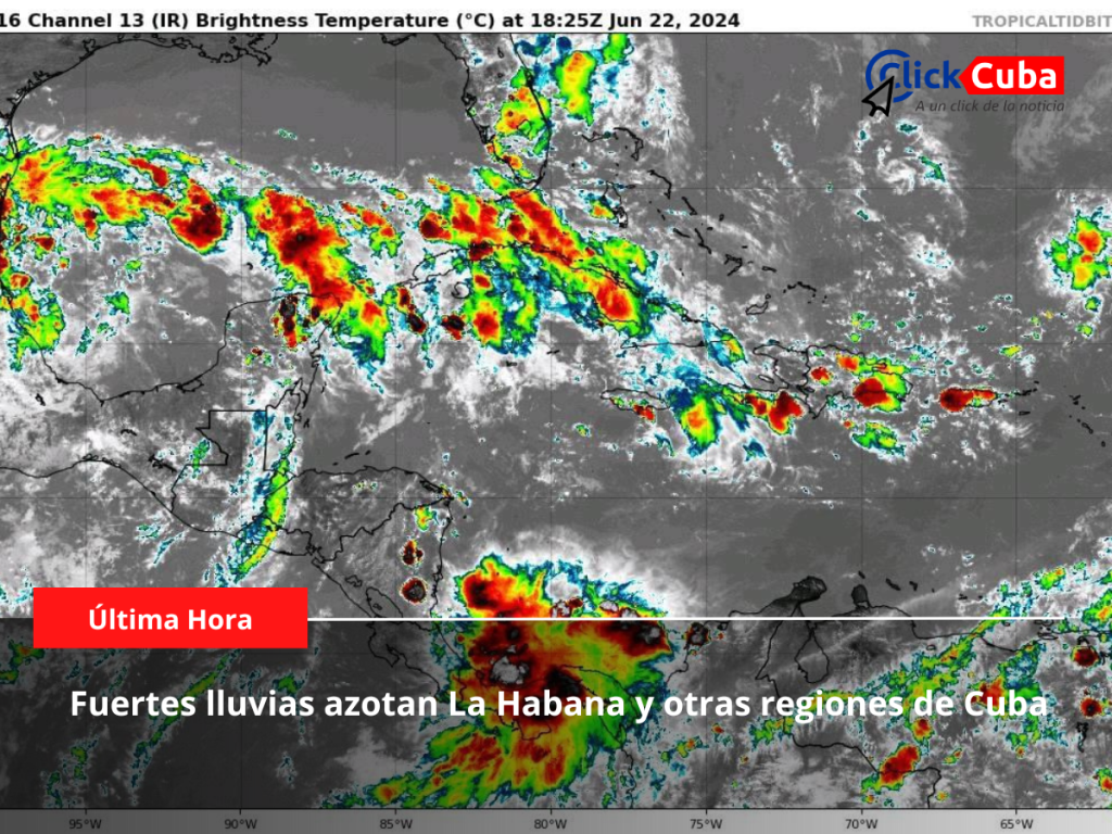 Fuertes lluvias azotan La Habana y otras regiones de&nbsp;Cuba