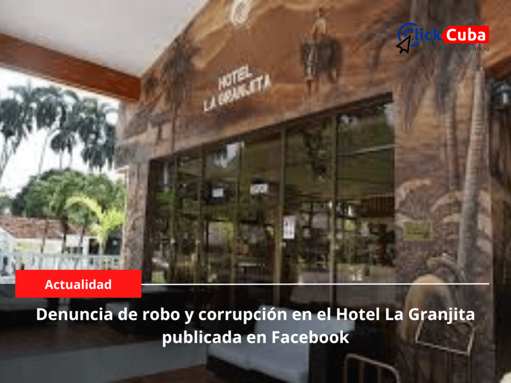 Denuncia de robo y corrupción en el Hotel La Granjita publicada en&nbsp;Facebook