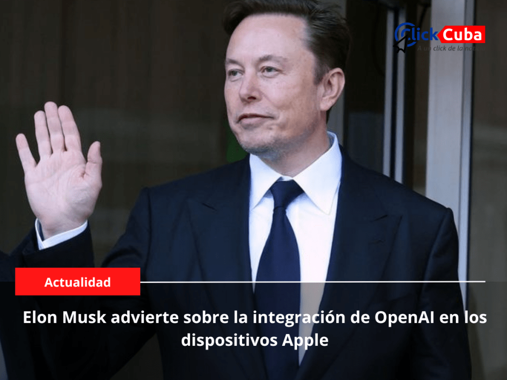 Elon Musk advierte sobre la integración de OpenAI en los dispositivos&nbsp;Apple