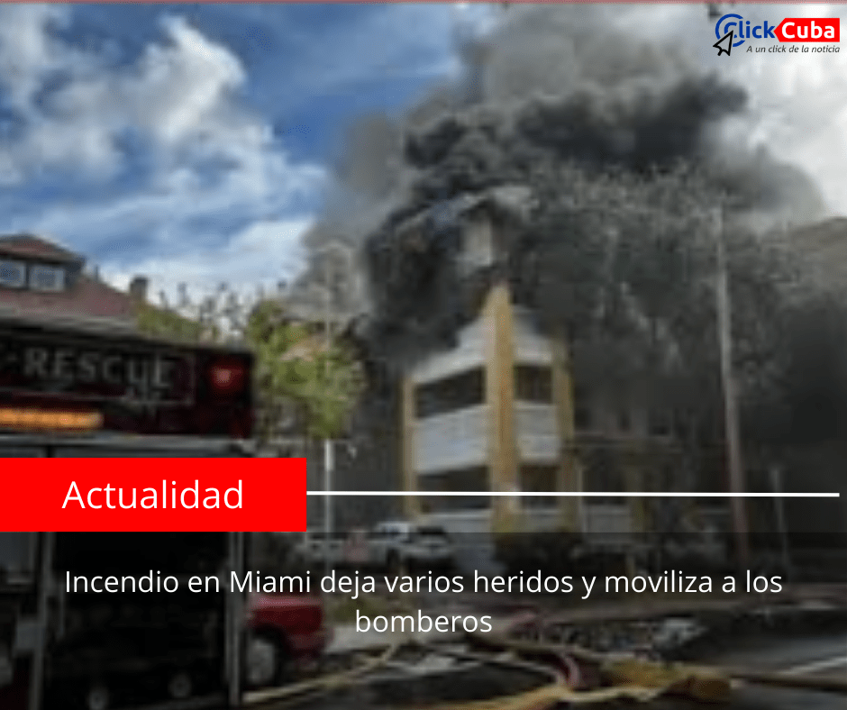 Incendio en Miami deja varios heridos y moviliza a los&nbsp;bomberos
