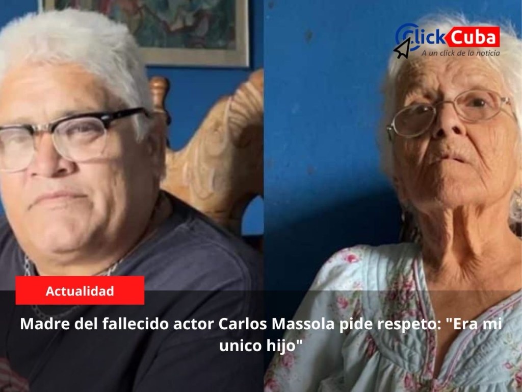 Madre del actor Carlos Massola expresa su dolor y gratitud tras su&nbsp;fallecimiento