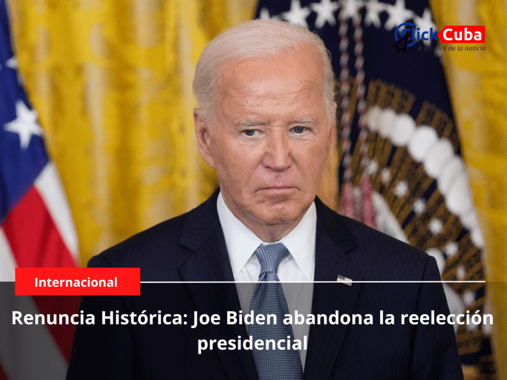 Renuncia Histórica: Joe Biden abandona la reelección&nbsp;presidencial
