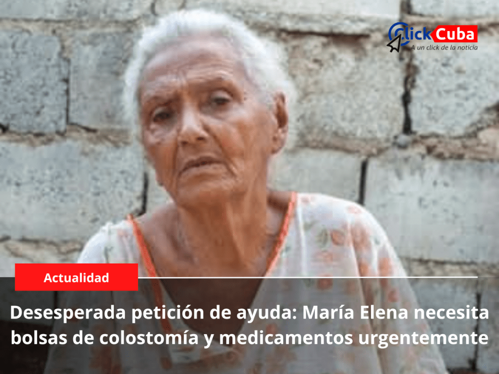 Desesperada petición de ayuda: María Elena necesita bolsas de colostomía y medicamentos&nbsp;urgentemente