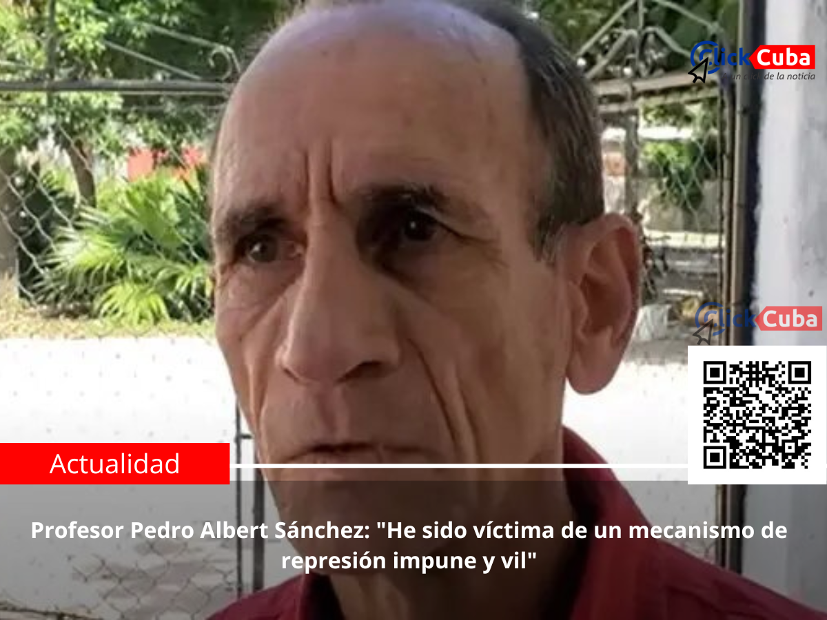 Profesor Pedro Albert Sánchez: «He sido víctima de un mecanismo de represión impune y vil»