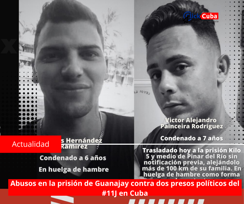 Abusos en la prisión de Guanajay contra dos presos políticos del #11J en Cuba