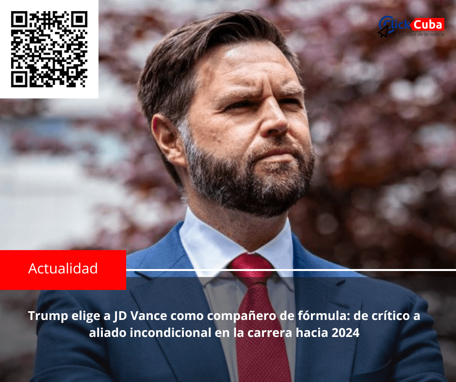 Trump elige a JD Vance como compañero de fórmula: de crítico a aliado incondicional en la carrera hacia&nbsp;2024