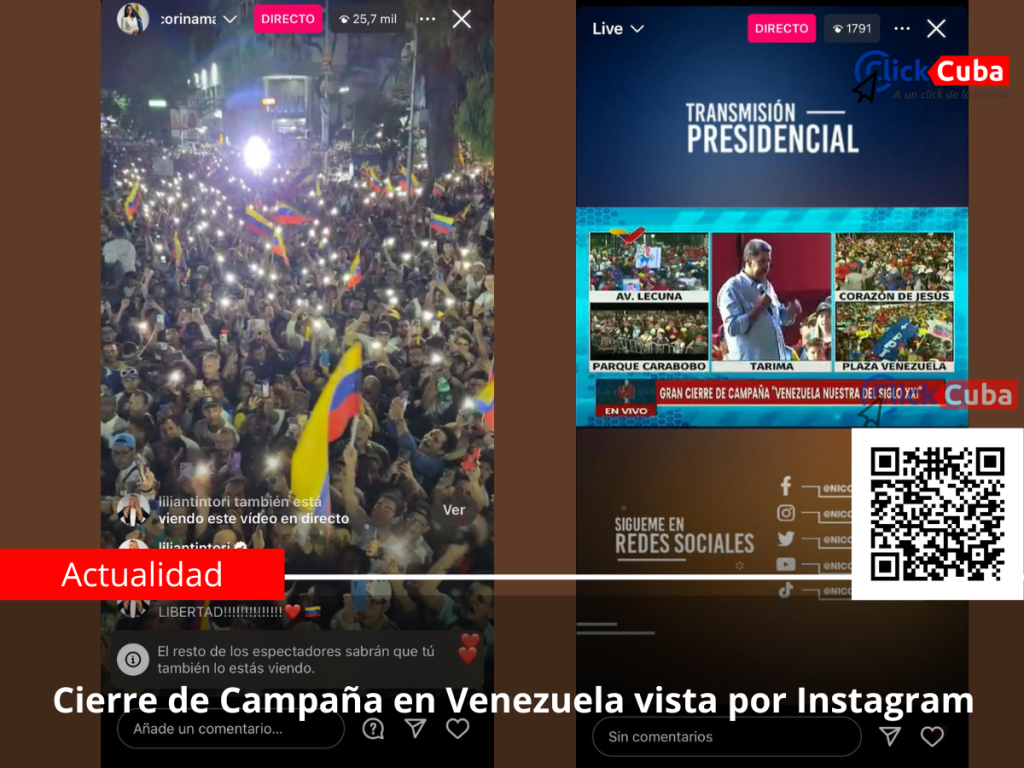 Cierre de Campaña en Venezuela vista por&nbsp;Instagram