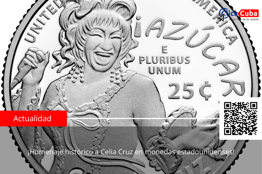 ¡Homenaje histórico a Celia Cruz en monedas estadounidenses!