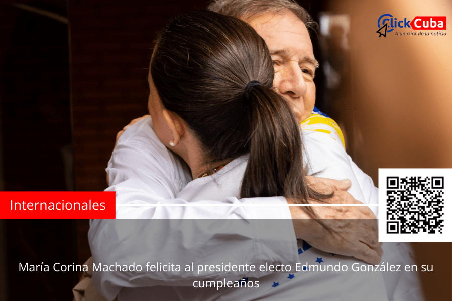 María Corina Machado felicita al presidente electo Edmundo González en su&nbsp;cumpleaños