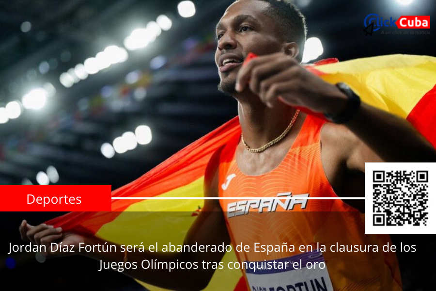 Jordan Díaz Fortún será el abanderado de España en la clausura de los Juegos Olímpicos tras conquistar el oro