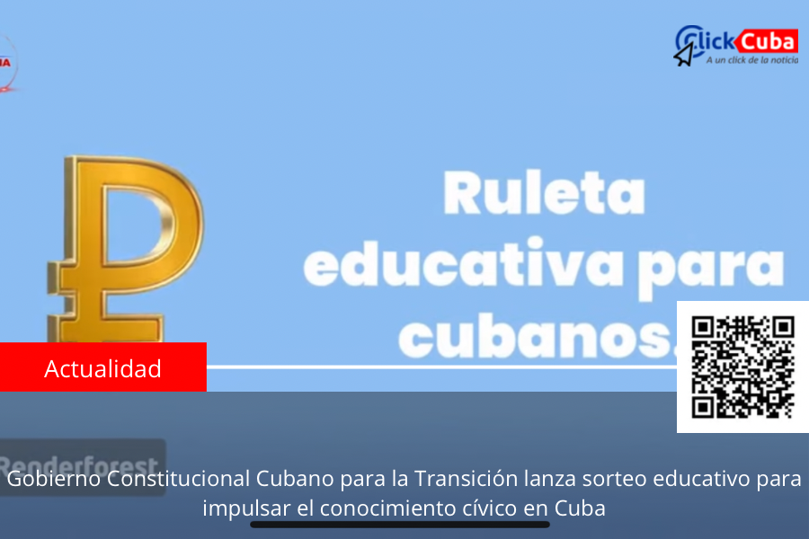 Gobierno Constitucional Cubano para la Transición lanza sorteo educativo para impulsar el conocimiento cívico en Cuba