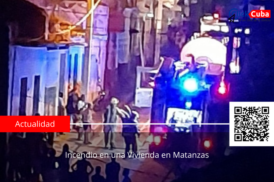 Incendio en una vivienda en Matanzas