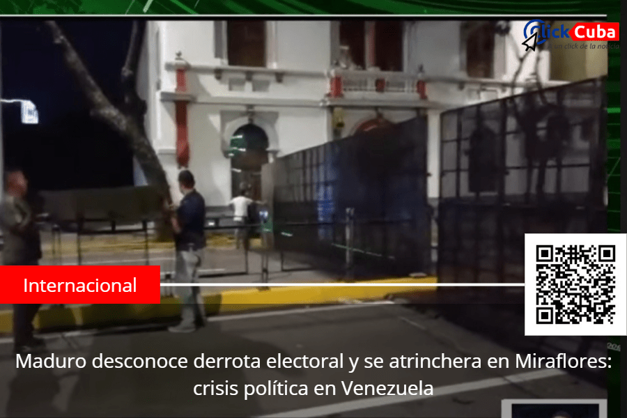 Maduro desconoce derrota electoral y se atrinchera en Miraflores: crisis política en&nbsp;Venezuela