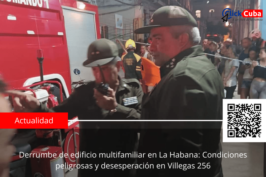 Derrumbe de edificio multifamiliar en La Habana: Condiciones peligrosas y desesperación en Villegas&nbsp;256