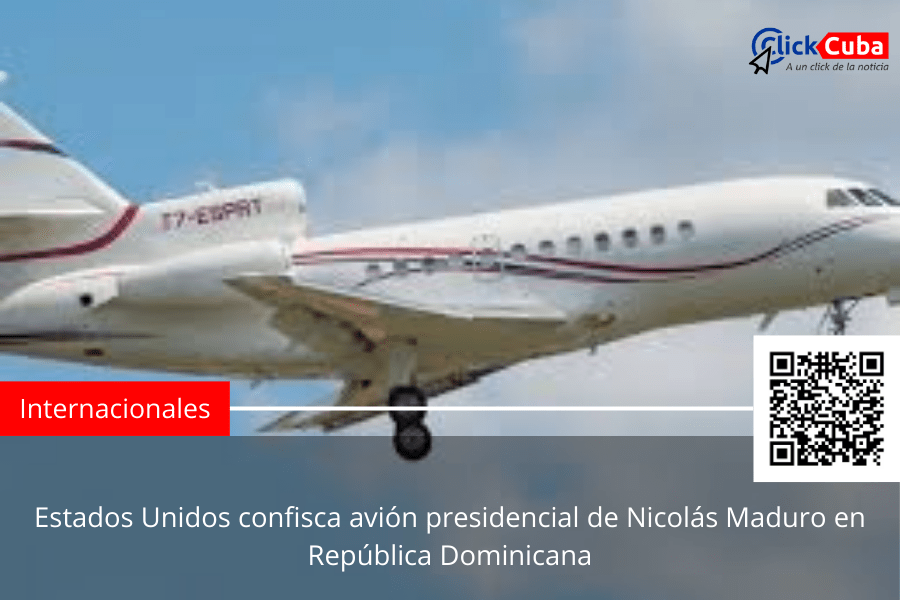 Estados Unidos confisca avión presidencial de Nicolás Maduro en República&nbsp;Dominicana