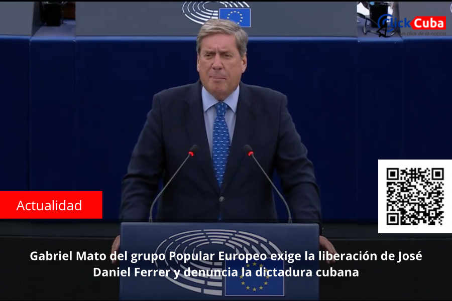 Gabriel Mato del grupo Popular Europeo exige la liberación de José Daniel Ferrer y denuncia la dictadura cubana