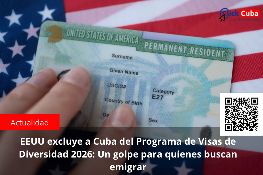 EEUU excluye a Cuba del Programa de Visas de Diversidad 2026: Un golpe para quienes buscan emigrar
