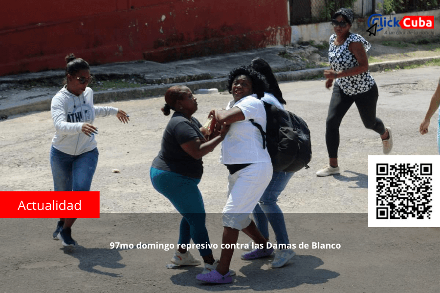 97mo domingo represivo contra las Damas de&nbsp;Blanco