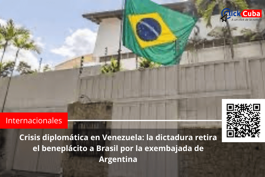 Crisis diplomática en Venezuela: la dictadura retira el beneplácito a Brasil por la exembajada de&nbsp;Argentina