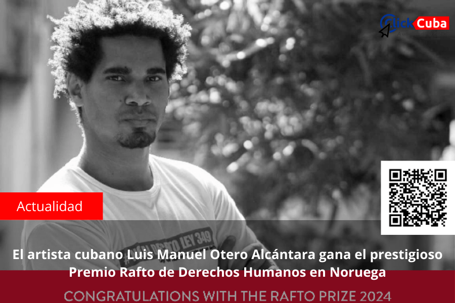 El artista cubano Luis Manuel Otero Alcántara gana el prestigioso Premio Rafto de Derechos Humanos en&nbsp;Noruega