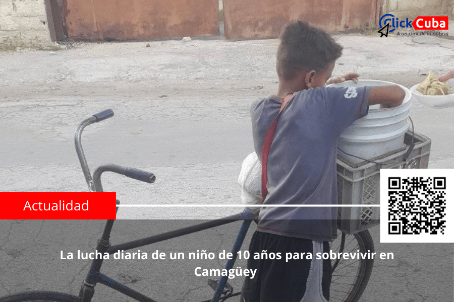 La lucha diaria de un niño de 10 años para sobrevivir en&nbsp;Camagüey