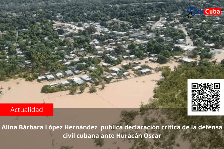 Alina Bárbara López Hernández publica declaración crítica de la defensa civil cubana ante Huracán&nbsp;Oscar