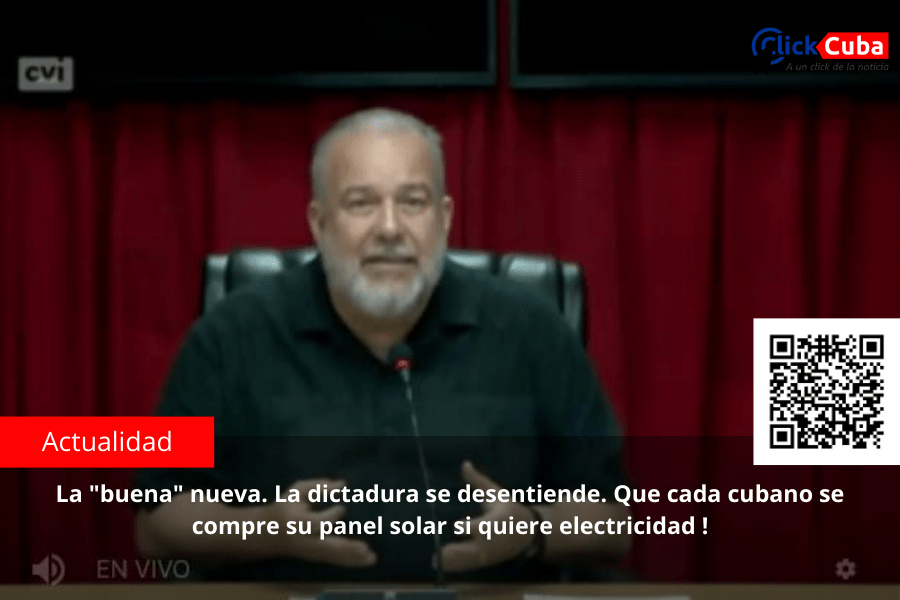 La «buena» nueva. La dictadura se desentiende. Que cada cubano se compre su panel solar si quiere electricidad&nbsp;!