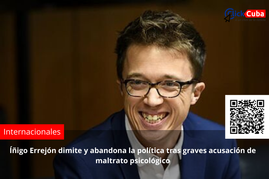 Íñigo Errejón dimite y abandona la política tras graves acusación de maltrato psicológico