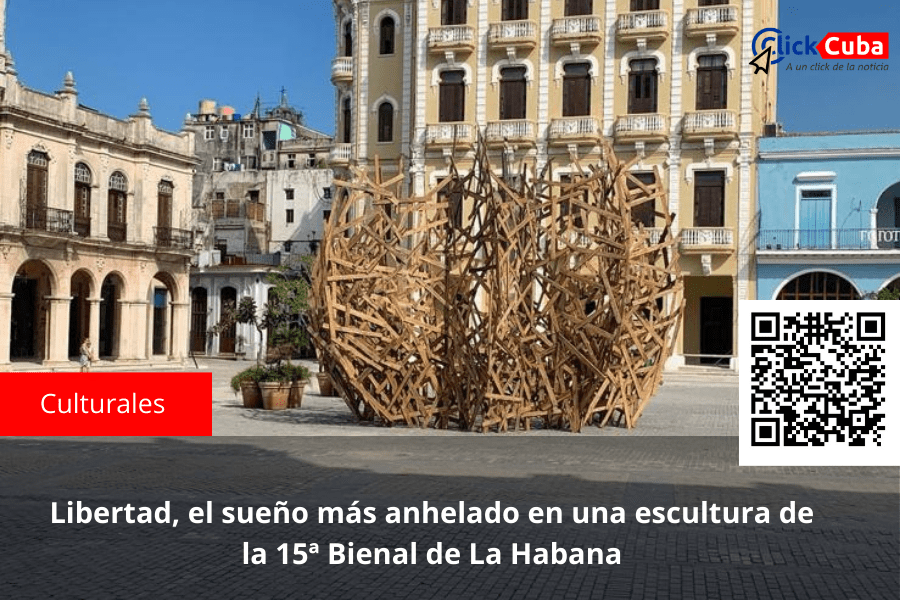 Libertad, el sueño más anhelado en una escultura de la 15ª Bienal de La&nbsp;Habana