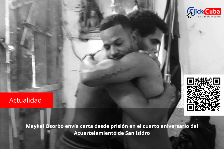 Maykel Osorbo envía carta desde prisión en el cuarto aniversario del Acuartelamiento de San&nbsp;Isidro