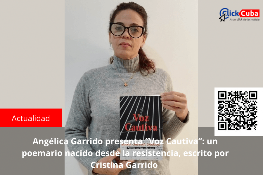 Angélica Garrido presenta “Voz Cautiva”: un poemario nacido desde la resistencia, escrito por Cristina&nbsp;Garrido