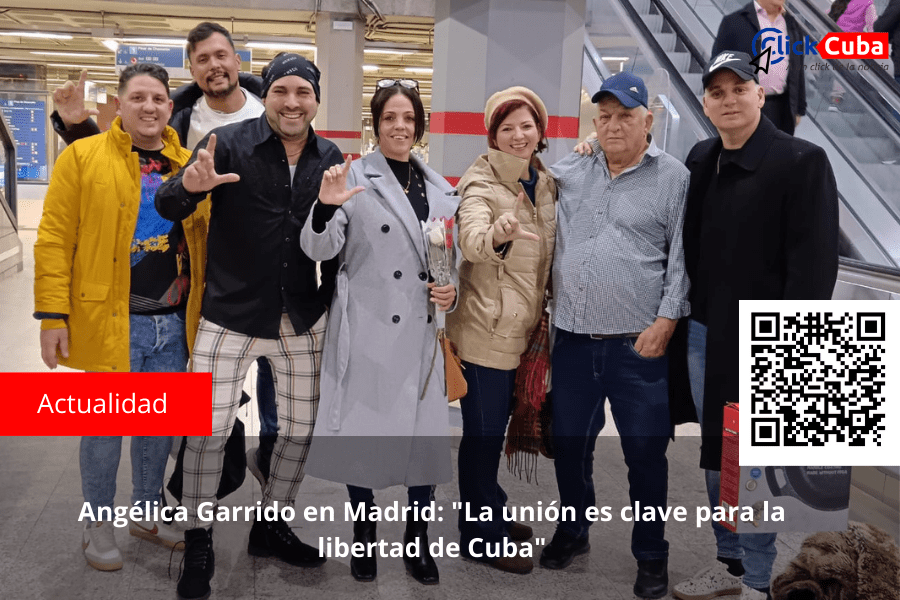 Angélica Garrido en Madrid: «La unión es clave para la libertad de&nbsp;Cuba»