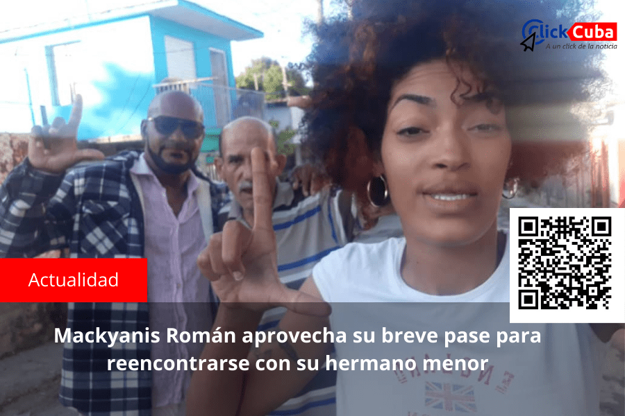 Mackyanis Román aprovecha su breve pase para reencontrarse con su hermano&nbsp;menor