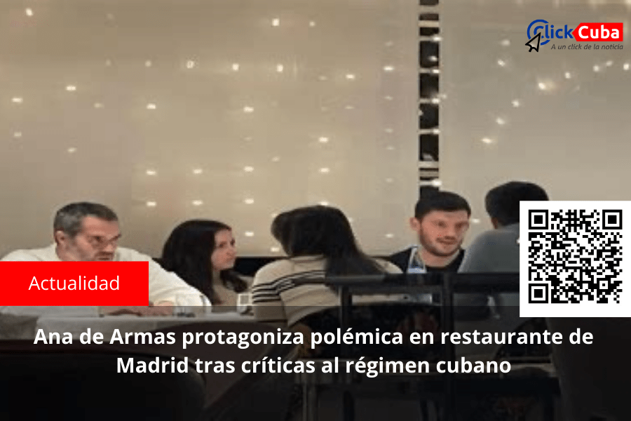 Ana de Armas protagoniza polémica en restaurante de Madrid tras críticas al régimen&nbsp;cubano