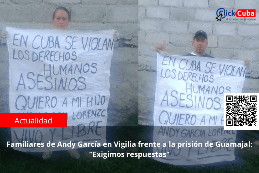 Familiares de Andy García en Vigilia frente a la prisión de Guamajal: “Exigimos&nbsp;respuestas”