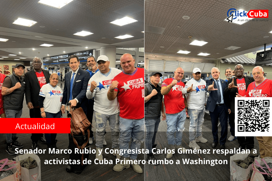 Senador Marco Rubio y Congresista Carlos Giménez respaldan a activistas de Cuba Primero rumbo a&nbsp;Washington