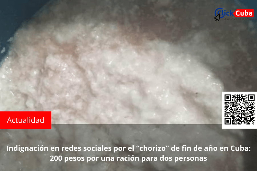 Indignación en redes sociales por el “chorizo” de fin de año en Cuba: 200 pesos por una ración para dos&nbsp;personas