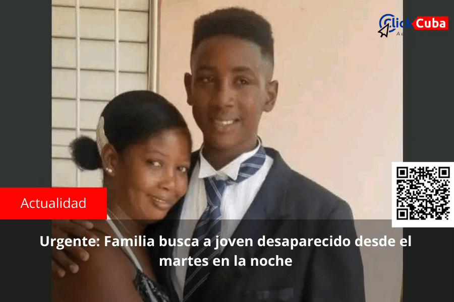 Urgente: Familia busca a joven desaparecido desde el martes en la&nbsp;noche