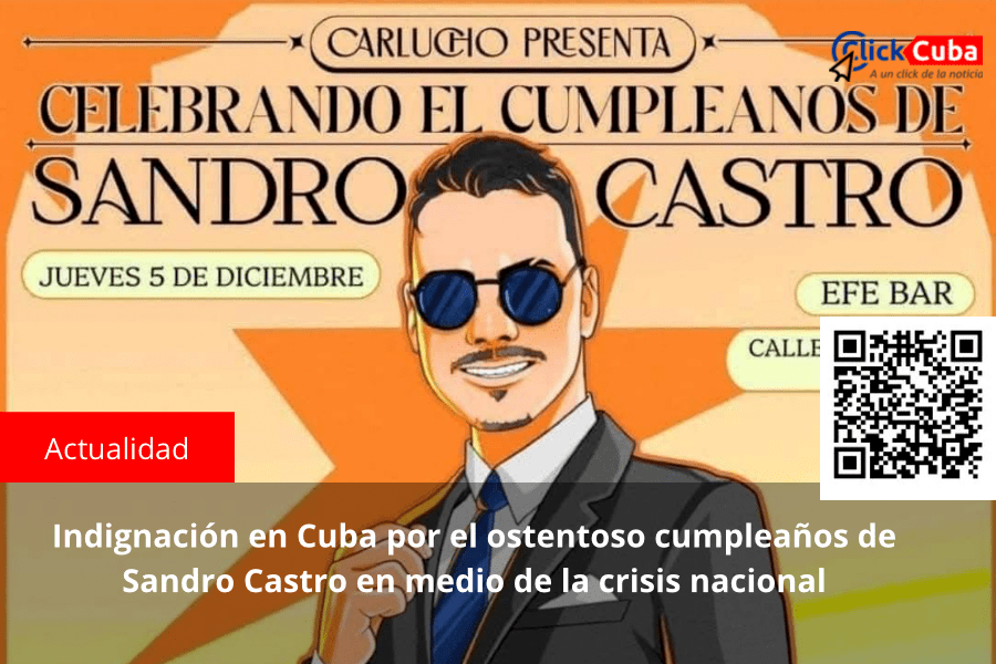 Indignación en Cuba por el ostentoso cumpleaños de Sandro Castro en medio de la crisis&nbsp;nacional