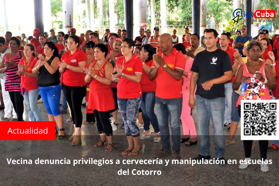 Vecina denuncia privilegios a cervecería y manipulación en escuelas del&nbsp;Cotorro