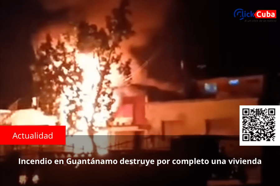 Incendio en Guantánamo destruye por completo una&nbsp;vivienda