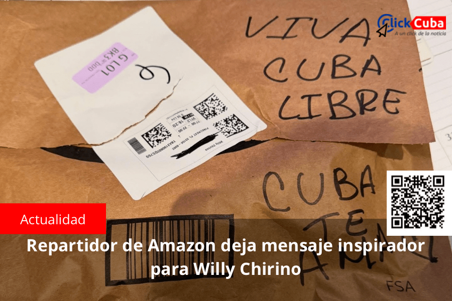Repartidor de Amazon deja mensaje inspirador para Willy&nbsp;Chirino