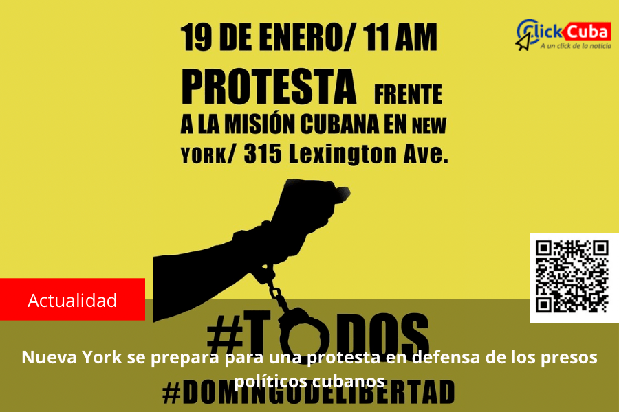 Nueva York se prepara para una protesta en defensa de los presos políticos&nbsp;cubanos