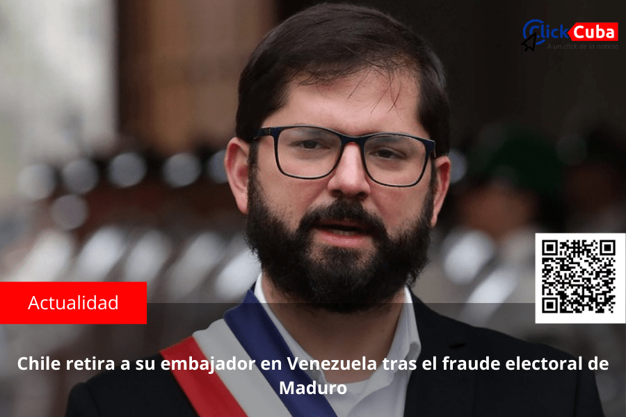 Chile retira a su embajador en Venezuela tras el fraude electoral de&nbsp;Maduro