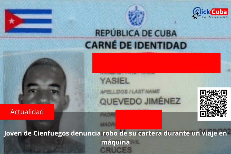 Joven de Cienfuegos denuncia robo de su cartera durante un viaje en&nbsp;máquina